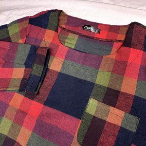 Women's‎ NWOT Izuria Long Sleeve shirt Size Large Multicolor plaid